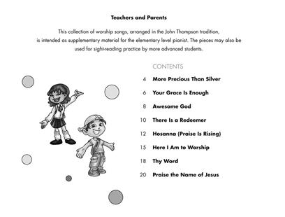 THOMPSON J. - EASIET PIANO COURSE (FIRST WORSHIP SONGS)