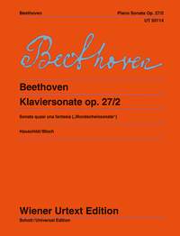 BEETHOVEN L.V. - SONATA Nº14 DO# m CLARO LUNA URTEXT - ºP.27 Nº2