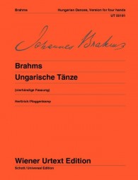 BRAHMS J. - DANZAS HUNGARAS (1-21) URTEXT -PIANO 4 MANOS