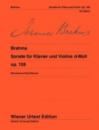 BRAHMS J. - SONATA Nº3 RE m URTEXT - OP.108