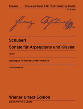 SCHUBERT F. - SONATA LA m ARPEGGIONE VIOLIN D821