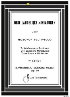 SIGTENGTEN HORST MEYER B. VAN DEN - 3 LANDICHTE MINIATUREN OBOE O FLAUTA OP.40