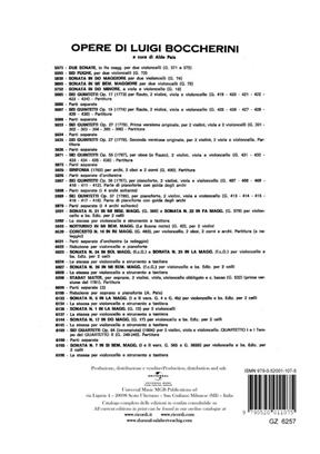 BOCCHERINI L. - SONATAS Nº 2/3 (G.5 Y G.6) DO M Y SOL M