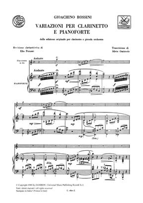 ROSSINI G. - VARIACIONES -