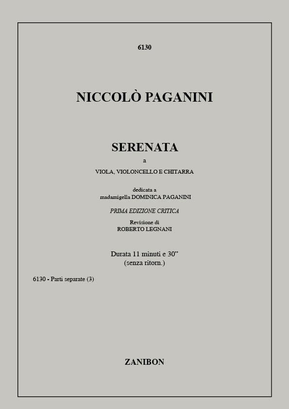 PAGANINI N. - SERENATA VIOLA, VIOLONCHELO Y GUITARRA