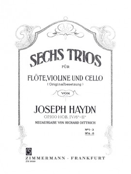 HAYDN J. - TRIOS OP.100 HOB.IV/6-11 V.2 FLAUTA , VIOLIN Y CHELO