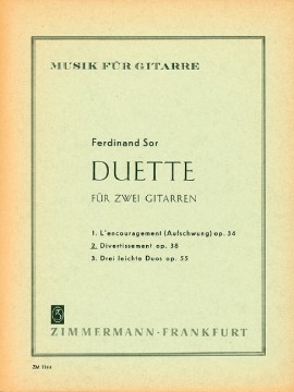 SOR F. - DUO OP.38 Nº 2 DIVERTIMENTO 2 GUITARRAS