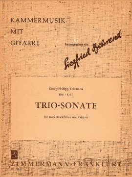 TELEMANN G.P.- TRIO-SONATA FAM  (2FL.PICO/G)