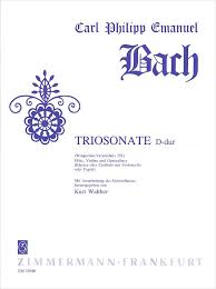 BACH C.P.E. - TRIO SONATA REM Wq 151 ( fl-vl-bc)