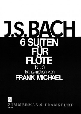 BACH J.S. - SUITE Nº 3 BWV1009 ORG.CELLO (FLAUTA)