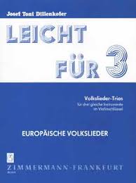 DILLENKOFER J.T. - FACIL PARA 3 VIOLINES CANCIONES EUROPEAS