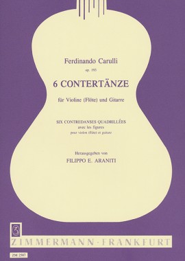 CARULLI F. - CONTRADANZAS (6) OP.193 (VL/G)