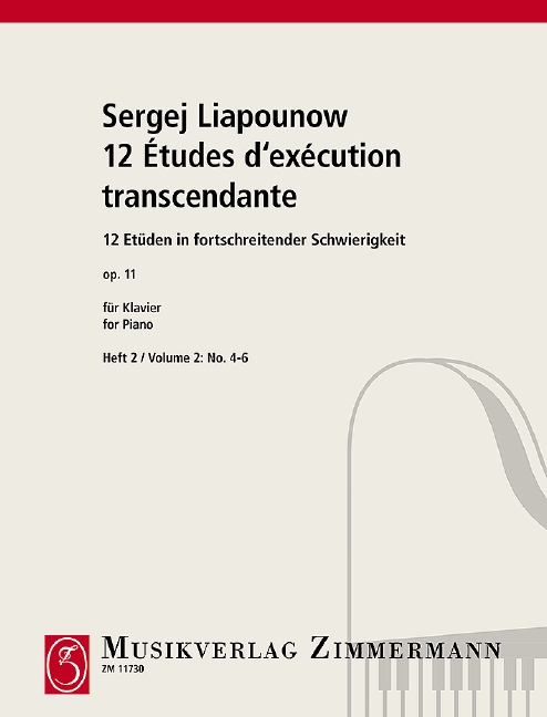 LIAPUNOW S. - ESTUDIOS V.2 (12) (4-6) - OP.11