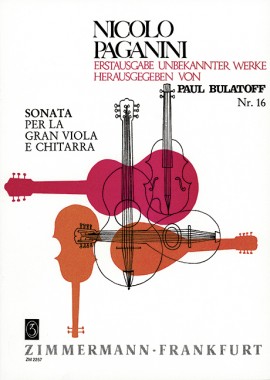 PAGANINI N. - SONATA Nº16 PER LA GRAN VIOLA