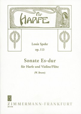 SPOHR L. - SONATA MIb M (SC+PT) - OP.113 (ARPA o VIOLIN Y FLAUTA)