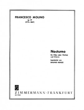 MOLINO F. - NOCTURNO OP.37 FLAUTA O VIOLIN Y GUITARRA