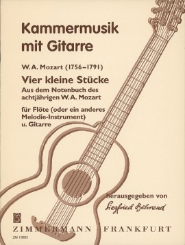 MOZART W.A. - PEQUEÑAS PIEZAS DEL LIBRO DE NOTAS (4) -