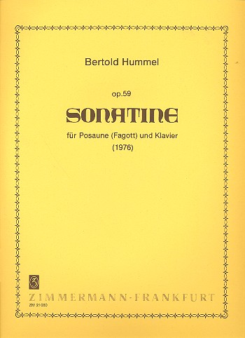 HUMMEL B. - SONATINE - OP.59 - TROMBON ( FAGOT) Y PIANO