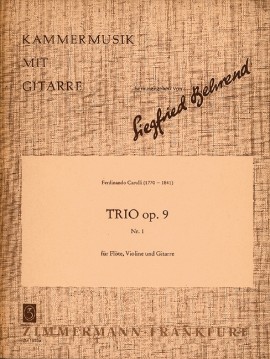 CARULLI F. - TRIO OP.9 Nº1 -FL/V/G