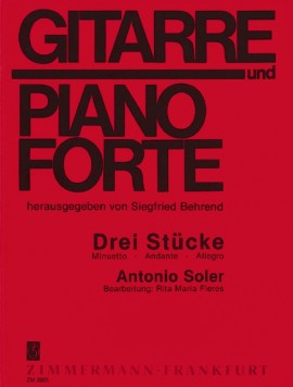 SOLER A. - PIEZAS (MINUETO,ANDANTE Y ALLEGRO) (3) -