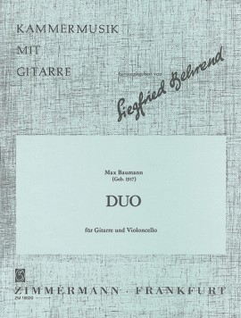 BAUMANN M. - DUO OP.62 GUITARRA Y VIOLONCHELO
