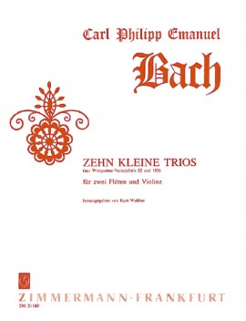 BACH C.P. - PEQUEÑOS TRIOS (10)  (2FL Y V)
