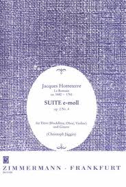 HOTTETERRE J. - SUITE MI m OP.2Nº4 FLAUTA Y GUITARRA