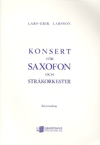 LARSSON L.E. - CONCIERTO OP.14 SAX