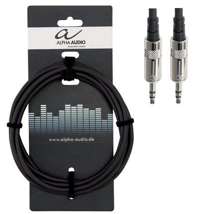 CABLE ALPHA CONECTOR DE AUDIO JACK JACK STEREO 1.5M