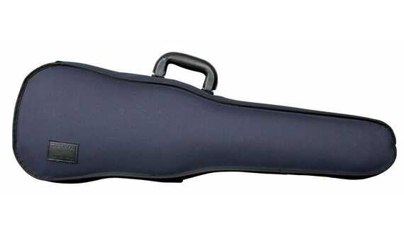 ESTUCHE VIOLIN.- GEWA 4/4(FORMA) EXTERIOR TEX AZUL-INTERIOR FELPA GRIS