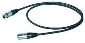 CABLE - PROEL MIC XLR-XLR 3 M. STAGE 275LU3 BK