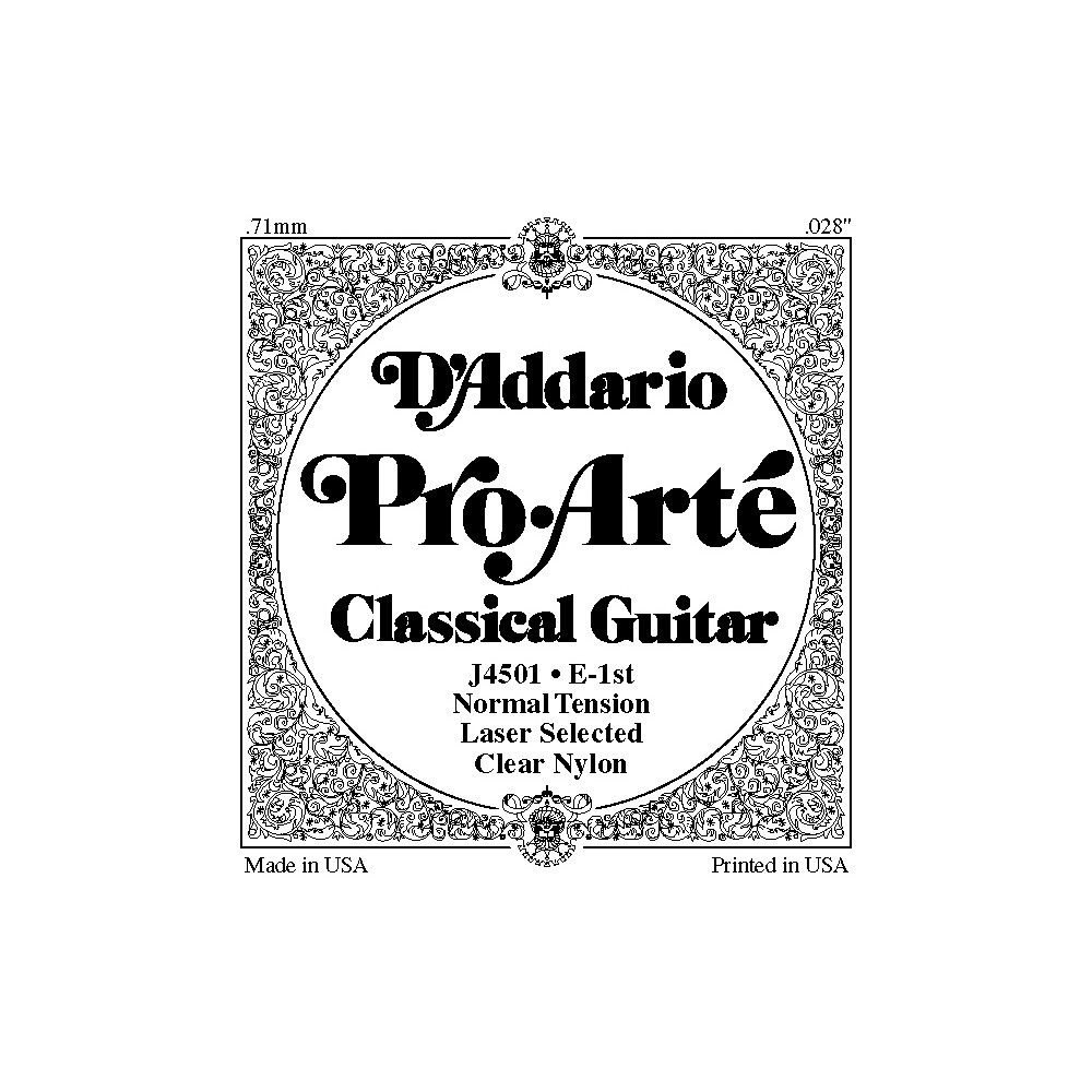 CUERDA GUITARRA CLASICA - D´ ADDARIO 1ª TENSION MEDIA J4501