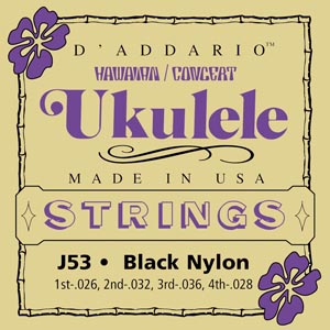 CUERDA UKELELE CONCIERTO - D´ADDARIO J-53 AFIN.HAWAIANA