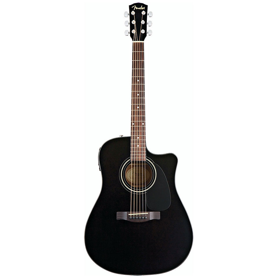 GUITARRA ACÚSTICA - FENDER PREAMP CD-60CE BLACK TUNER DS