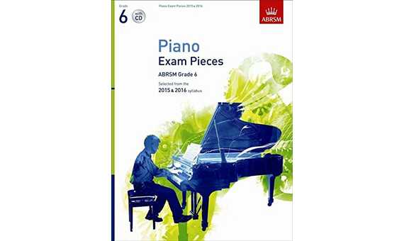 Selected Piano Exam Pieces 2015 & 2016, Grade 6 (Book & CD)