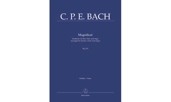 BACH C.P.E - MAGNIFICAT WQ 215 (SATB) +PIANO Y ORGANO URTEXT