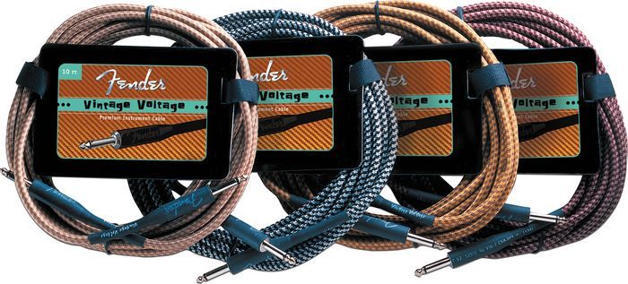 CABLE GUITARRA VINTAGE VOLT BLK/SLV 10 FT