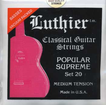 CUERDA GUITARRA CLASICA -LUTHIER LU-20 JGO. POPULAR SUPREME