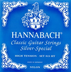 CUERDA GUITARRA CLASICA - HANNABACH 815 4º AZUL TENSION ALTA