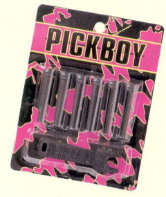 PIVOTES GUITARRA ACUSTICA PICK BOY (JUEGO DE 6) NEGRO