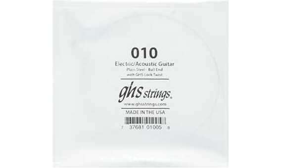 CUERDA GUITARRA ELECTRICA - GHS LISA ACERO BOLA CR-010 1ª