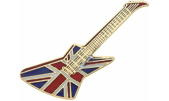 REGALO- MINI PIN GUITARRA ELECTRICA (BANDERA BRITANICA)