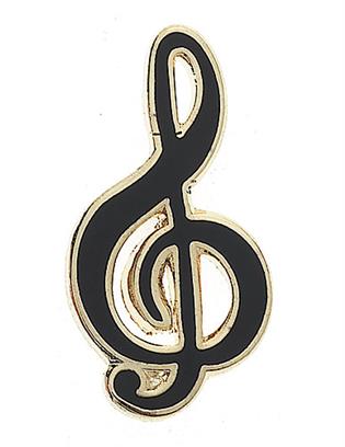 REGALO- MINI PIN CLAVE DE SOL ( NEGRO )