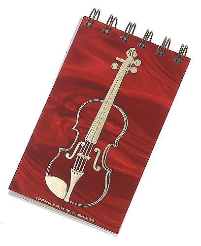 REGALO- BLOCK NOTAS CON RELIEVE VIOLIN (8X13CM)