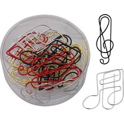 REGALO - MINI CLIP EN FORMA DE NOTAS MUSICALES (15 UNID c/ caja)