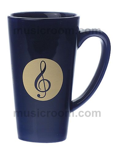 REGALO-TAZA LARGA AZUL CON CLAVE DE SOL ***DESCATALOGADO***