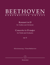 BEETHOVEN L.V. - CONCIERTO RE M URTEXT - OP.61 -VIOLIN Y PIANO -