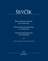 SEVCIK O.- ESCUELA TECNICA DEL ARCO OP.2 .PARTE 1/2 VIOLONCHELO