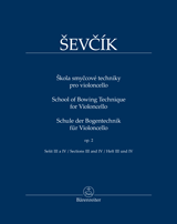 SEVCIK O.- ESCUELA TECNICA DEL ARCO OP.2 .PARTE 3/4 VIOLONCHELO