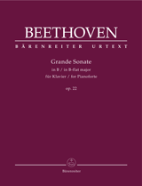 BEETHOVEN L.V. - GRAN SONATA SIM OP.22 URTEXT